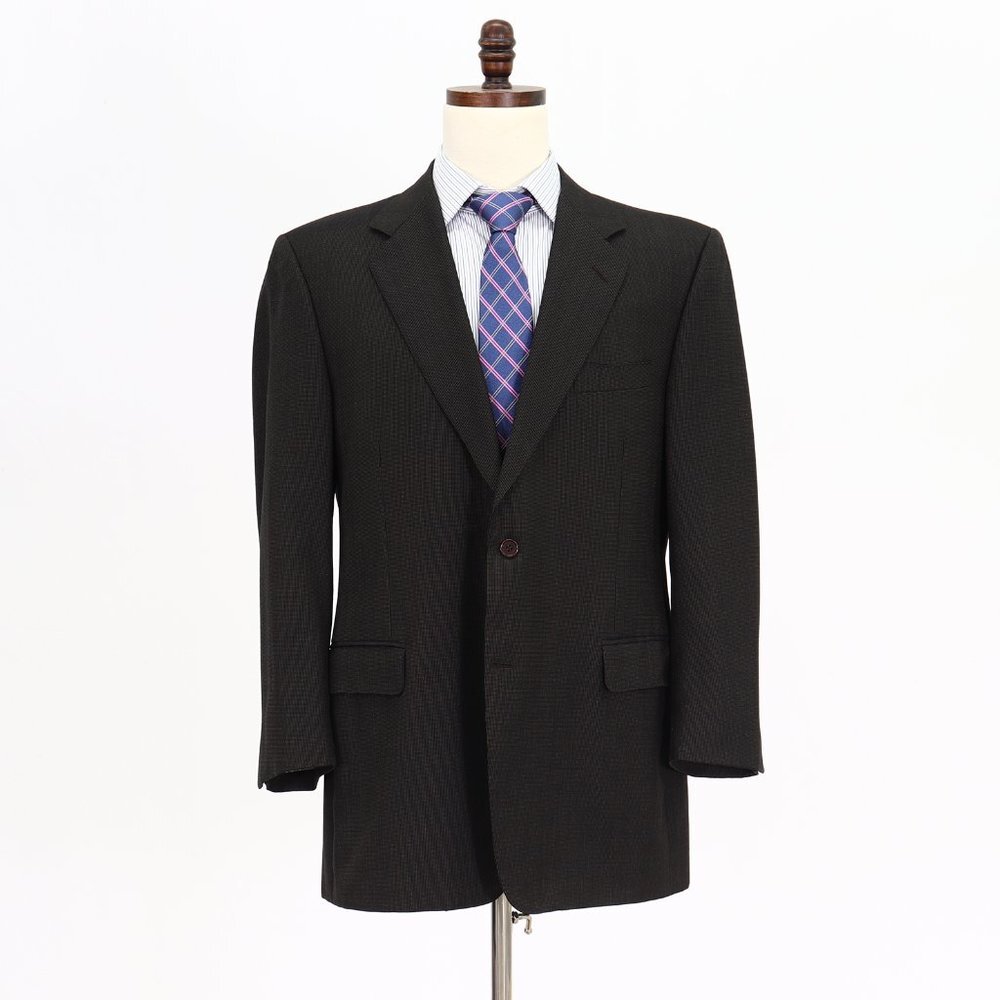 Canali 44R Brown Solid 2-Button Sport Coat Blazer Jacket O953